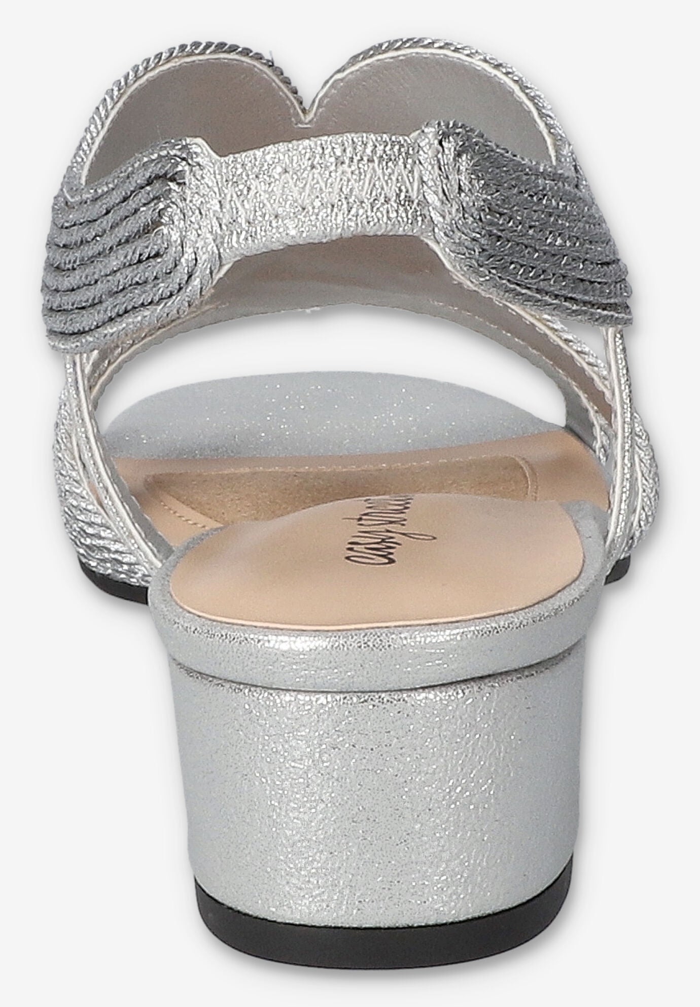 Festival Block Heel Sandal, SILVER WOVEN, alternate image number 3