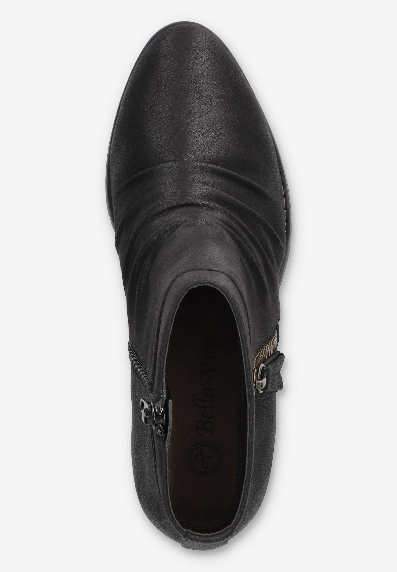 Janita Block Heel Ankle Boot, BLACK, alternate image number 6