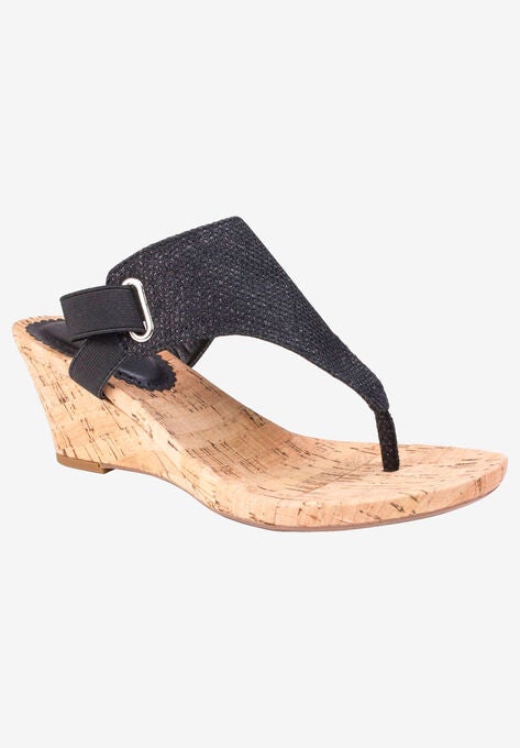 All Good Sandal, BLACK GLITTER, hi-res image number null