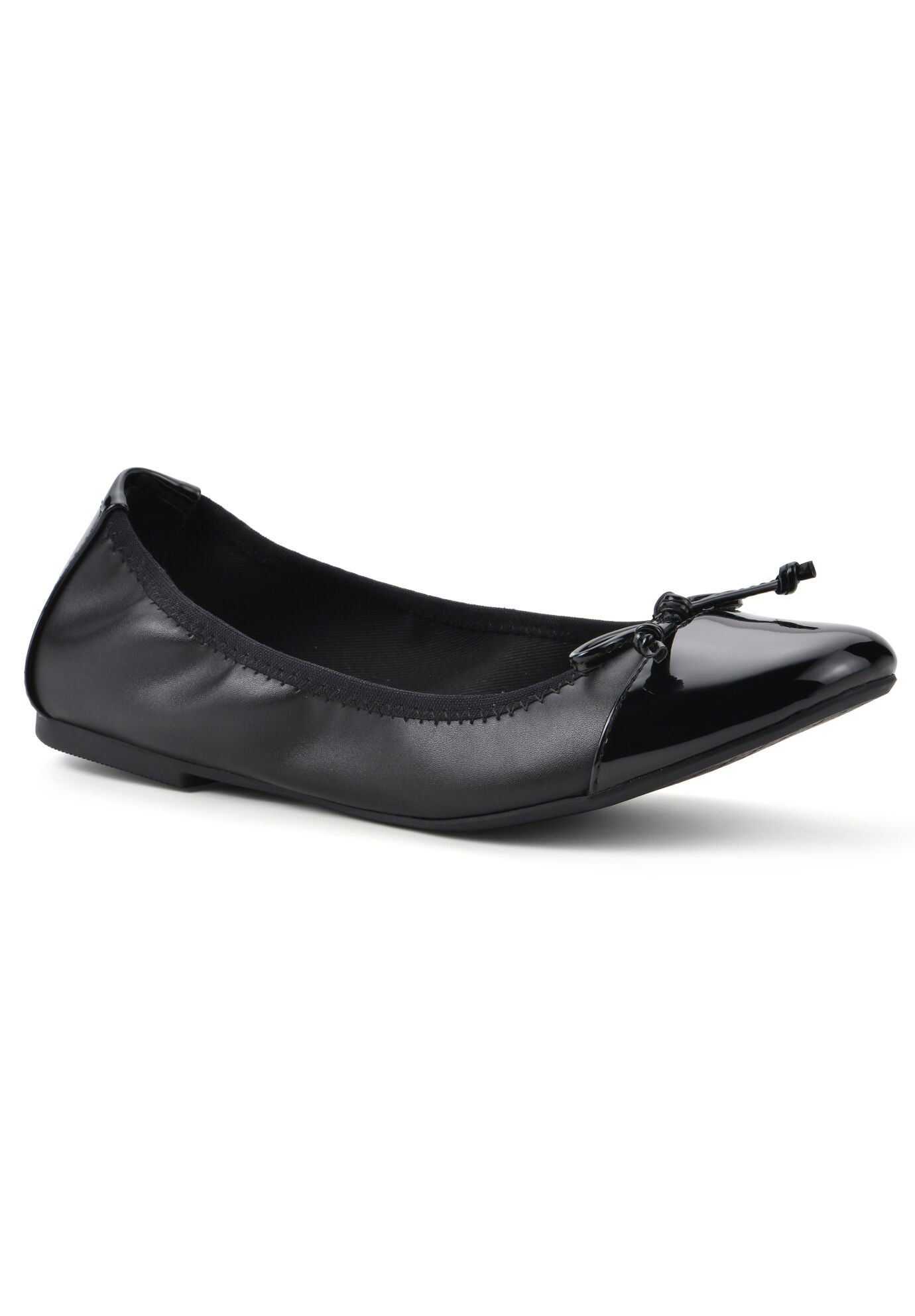 Sunnyside Ii Casual Flat, BLACK PATENT, hi-res image number 0