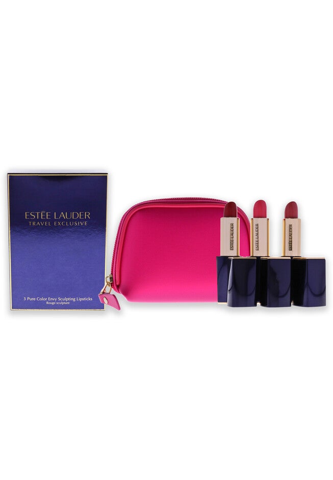 Pure Color Envy Sculpting Lipsticks Trio -3 X 0.12 Oz Lipstick - 280 Ambitious Pink, Lipstick - 260 Eccentric, Lipstick - 340 Envious, O, hi-res image number 0
