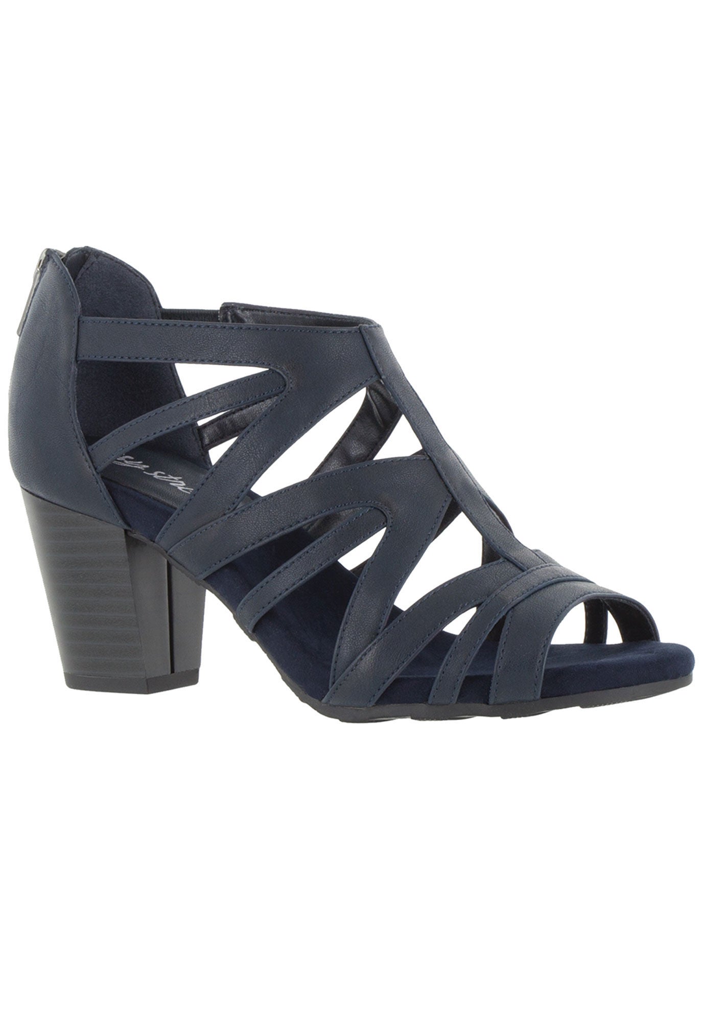 Amaze Sandal by Easy Street®, NAVY, hi-res image number 0