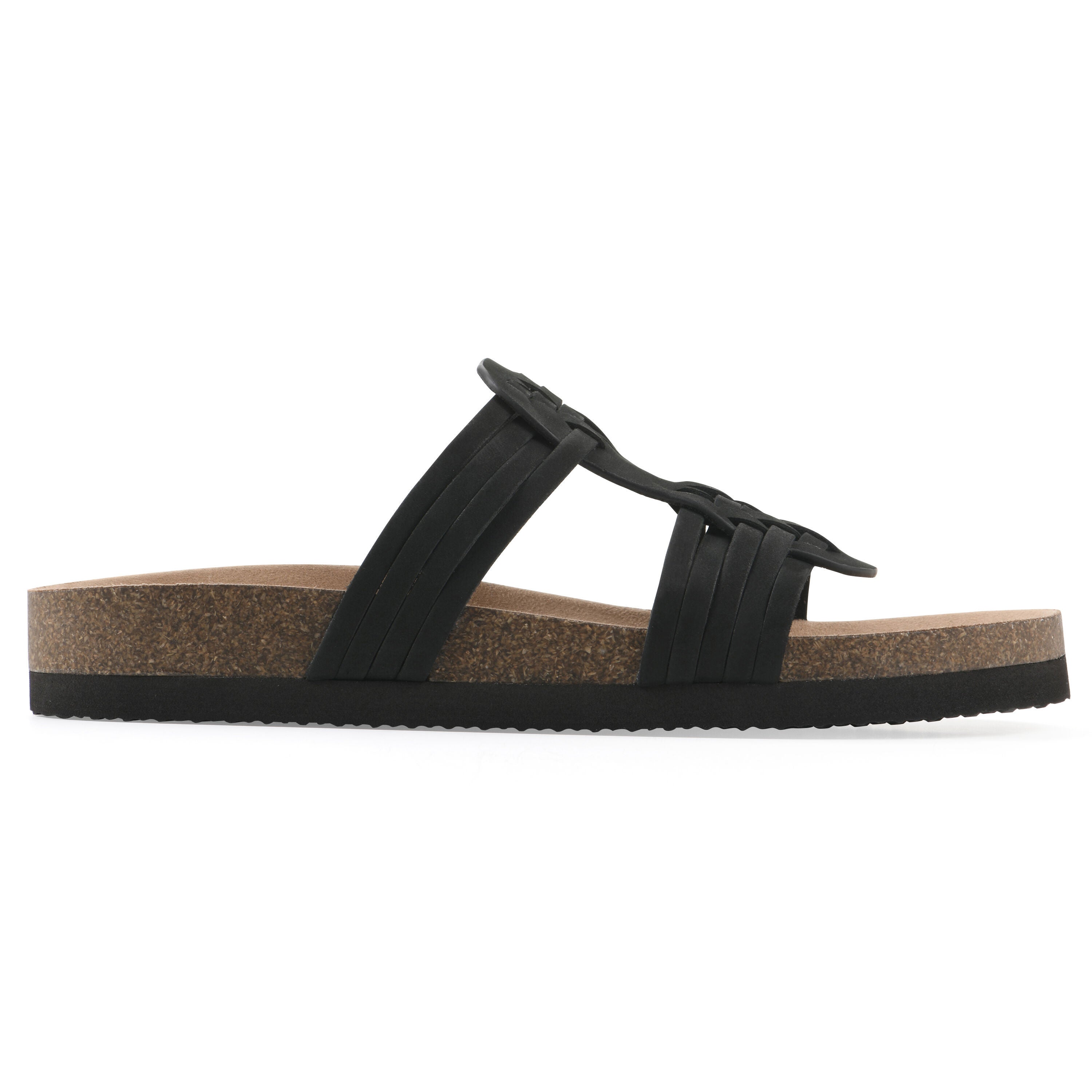 Halicore Footbeds Sandal, BLACK NUBUCK, alternate image number 2