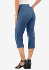 Pull-On Stretch Capri Jean, , alternate image number null