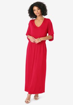 Dolman Sleeve Maxi Dress