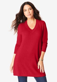 CashMORE Collection V-Neck Sweater