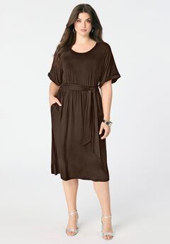 Dolman-Sleeve Dress