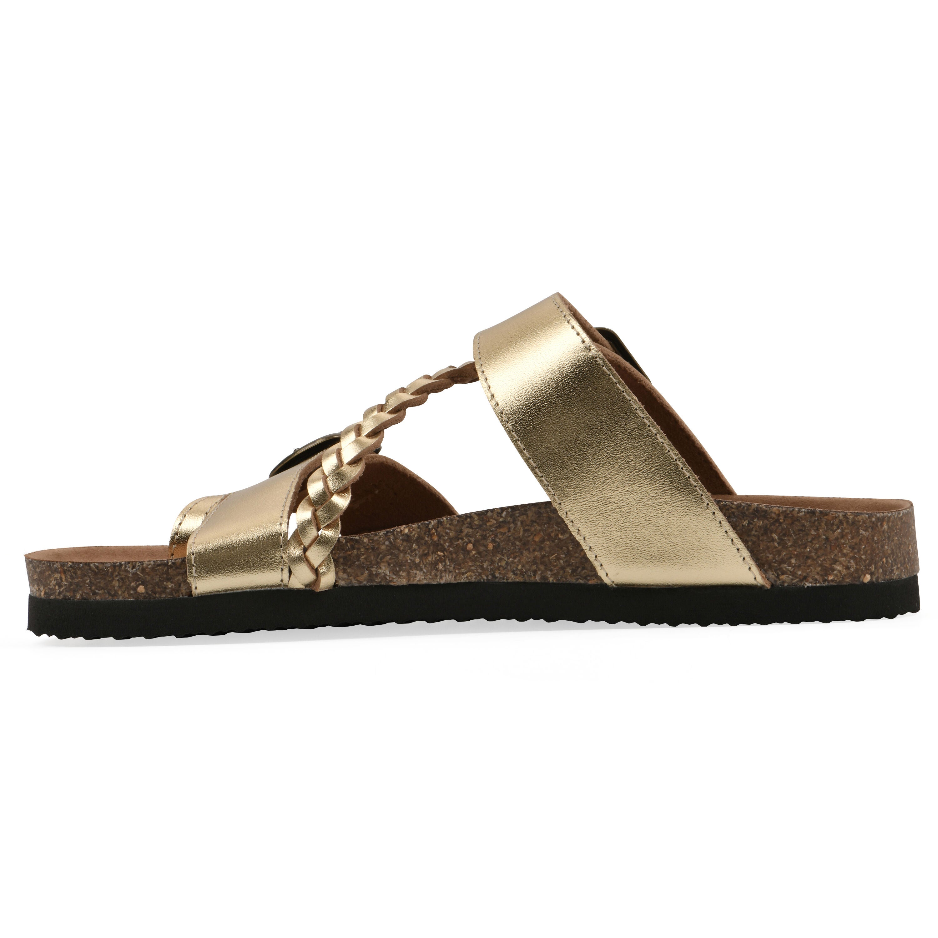 Hammy Footbeds Sandal, GOLD LEATHER, alternate image number 3