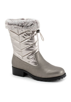 Low Heel Mid Calf Boots
