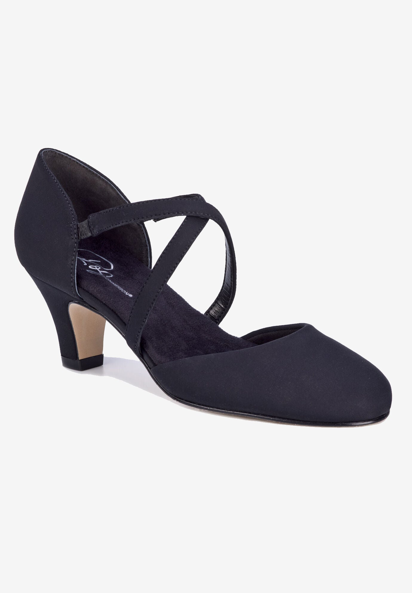 Charleston Slingback Heel, BLACK CORDUROY, hi-res image number 0