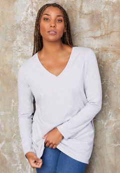 Plus Size Ladies Grey Tunic