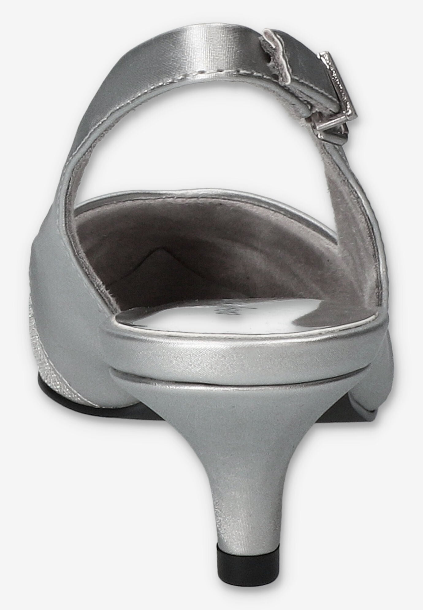 Vivid Slingback Pump, SILVER SATIN, on-hover image number 1