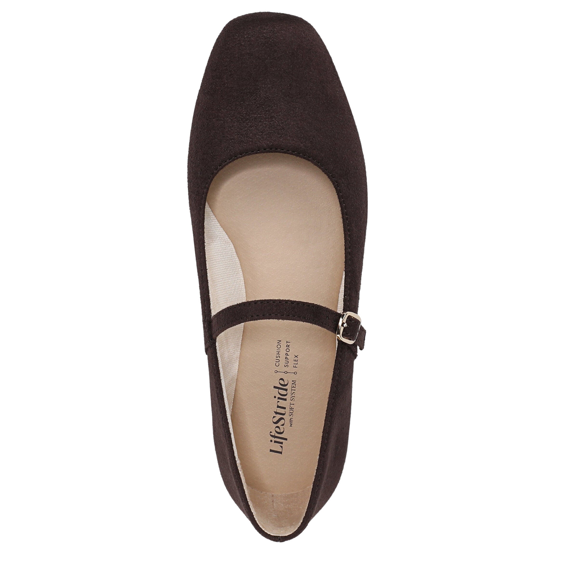 Beloved Mary Jane Flat, DARK CHOCOLATE, alternate image number 6