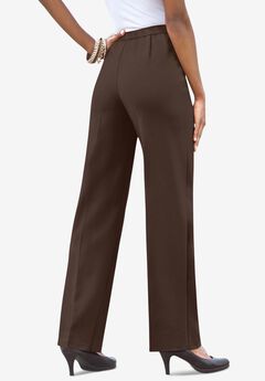 Plus Size Classic Bend Over® Structured Straight Leg Pull-On Pant