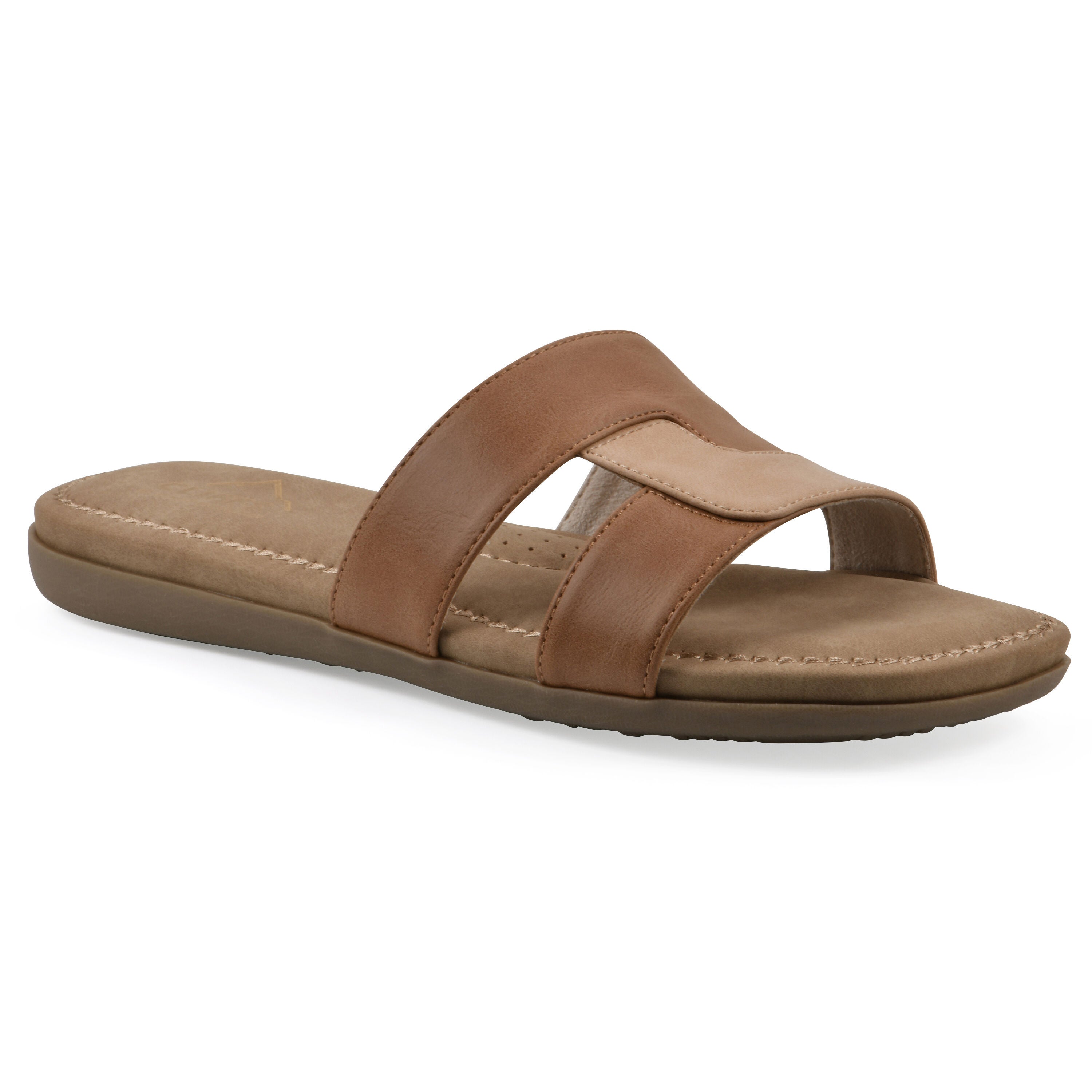 Fraida Slide Sandal, NATURAL NUBUCK, hi-res image number 0
