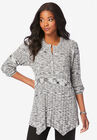 Henley Marled Sweater, HEATHER GREY, hi-res image number null