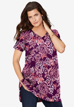 Short-Sleeve V Neck Ultimate Tunic