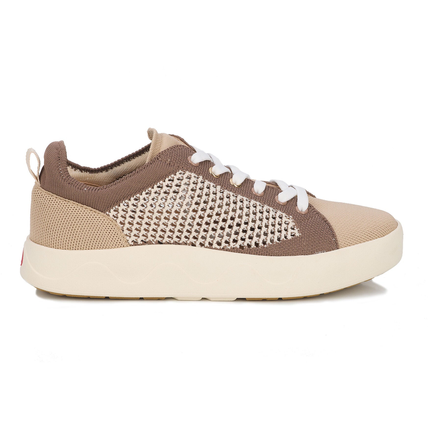 Sunnie Knit and Mesh Sneaker, TAUPE BEIGE, alternate image number 2