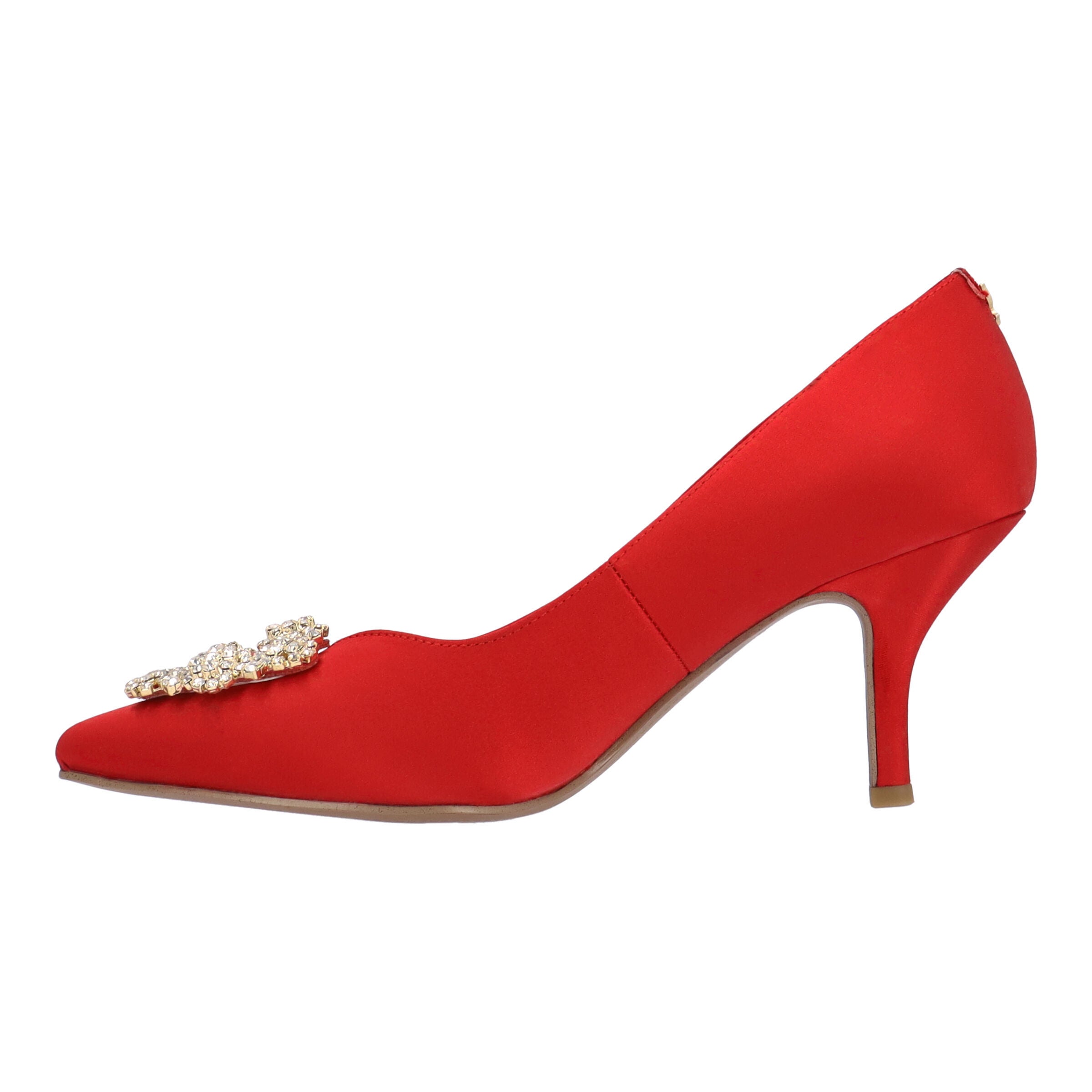 Ezara Slip-On Pump, RED, alternate image number 4