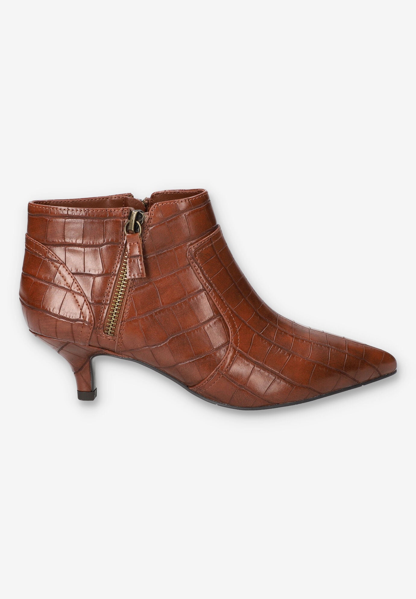 Annalee Dress Ankle Boot, TAN CROCO, alternate image number 2