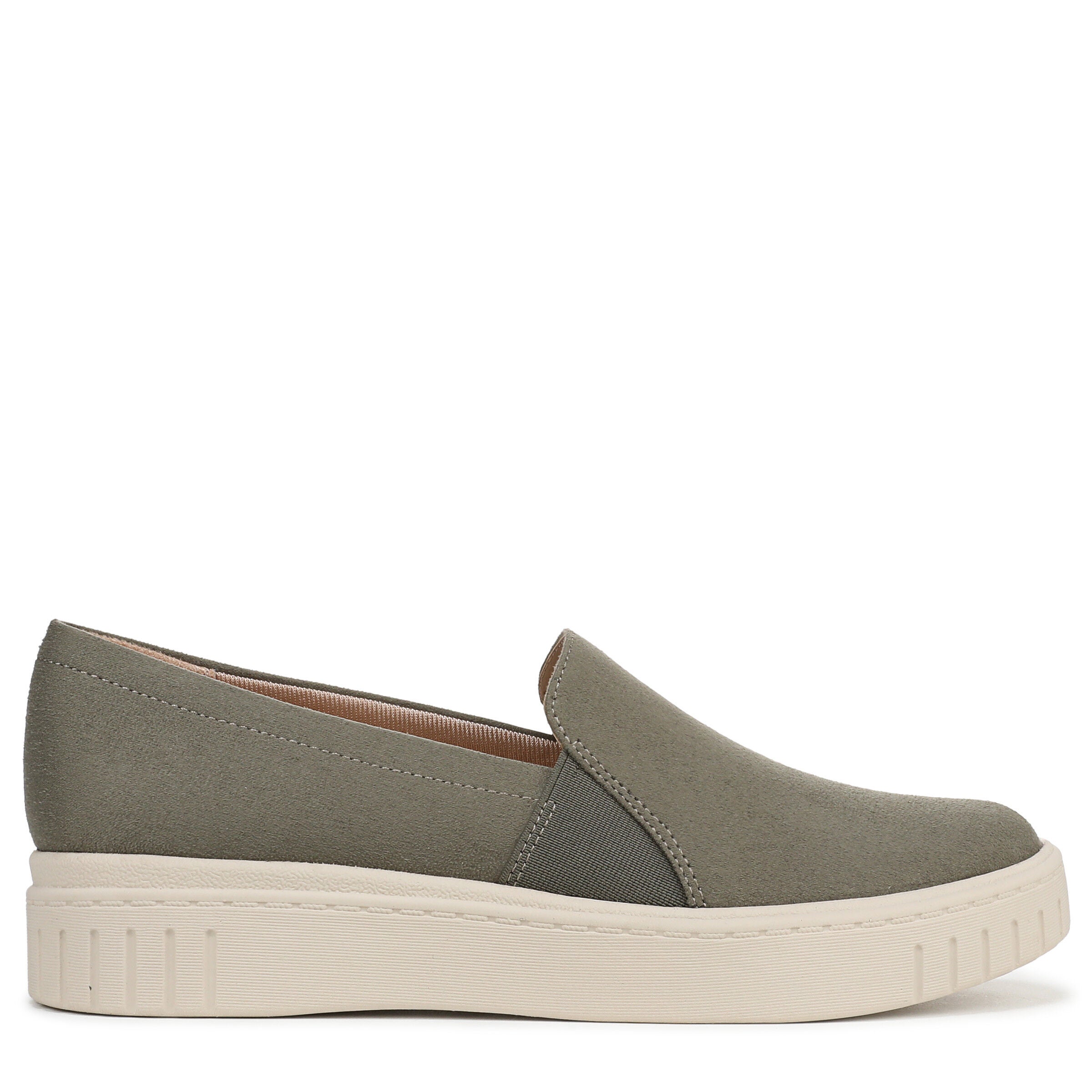 Grandeur Slip-On Flat, SAGE GREEN SUEDE, alternate image number 3