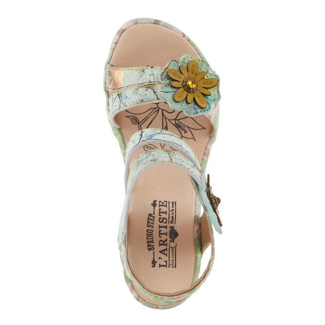 Karnitsky Sandal, MINT GREEN MULTI, alternate image number 3
