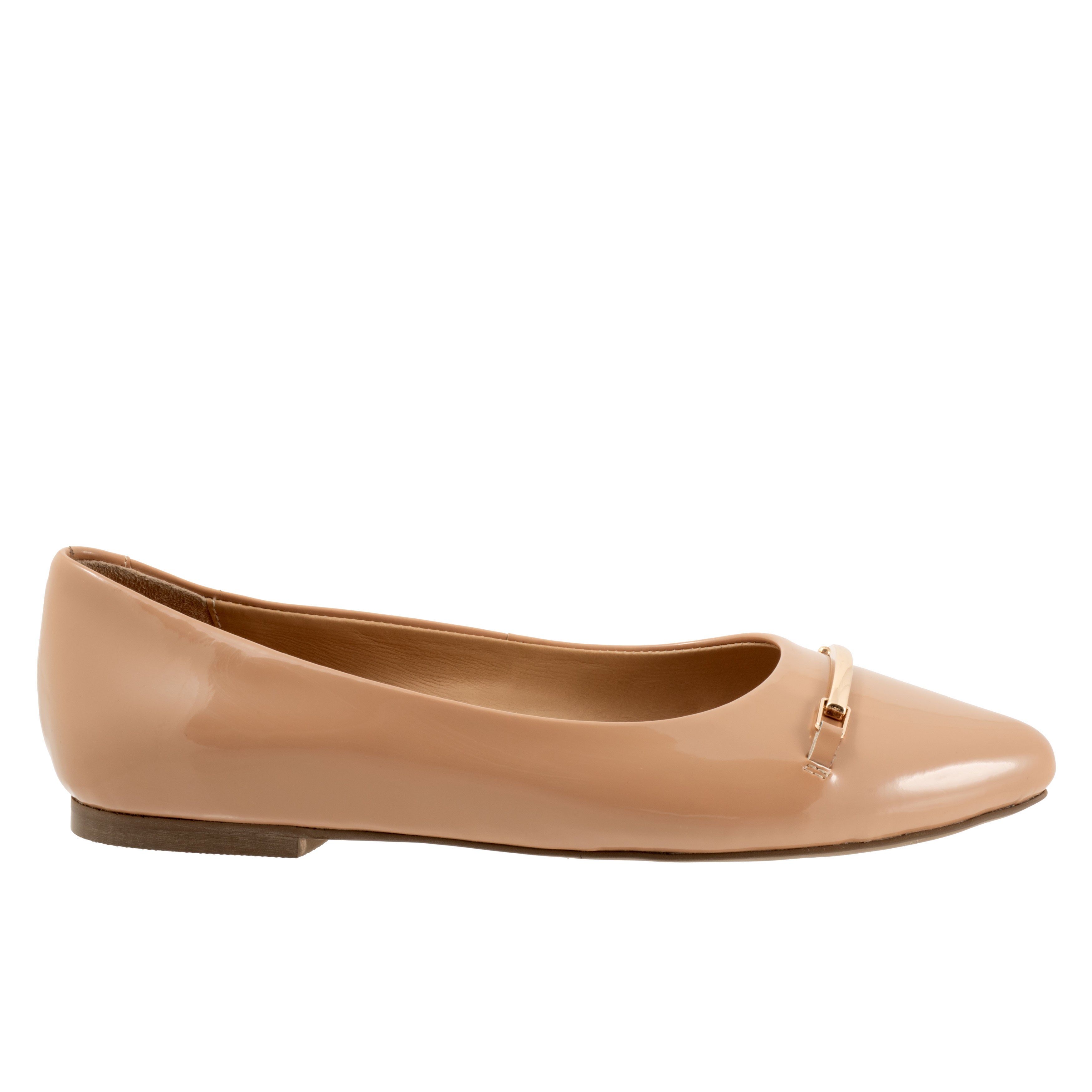 Everly Flat, DARK BEIGE PATENT, alternate image number 4