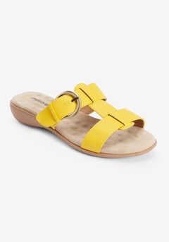 Yellow Wide Width Sandals