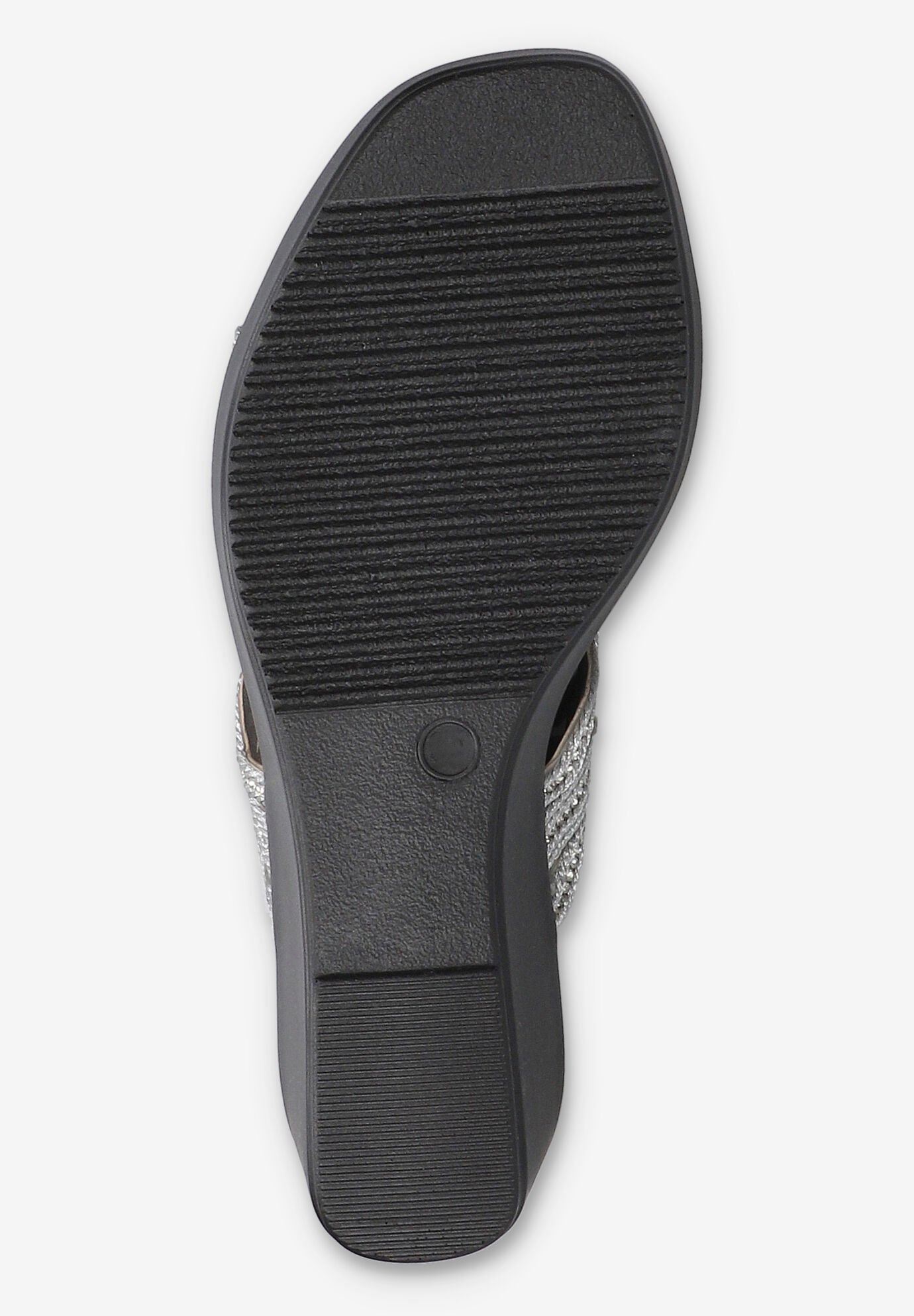 Selva Wedge Sandal, SILVER, alternate image number 5