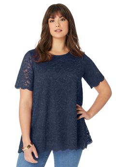 Allover Lace Swing Tee