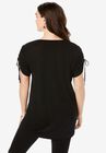 Ruched-Sleeve Ultra Femme Tunic, , on-hover image number null