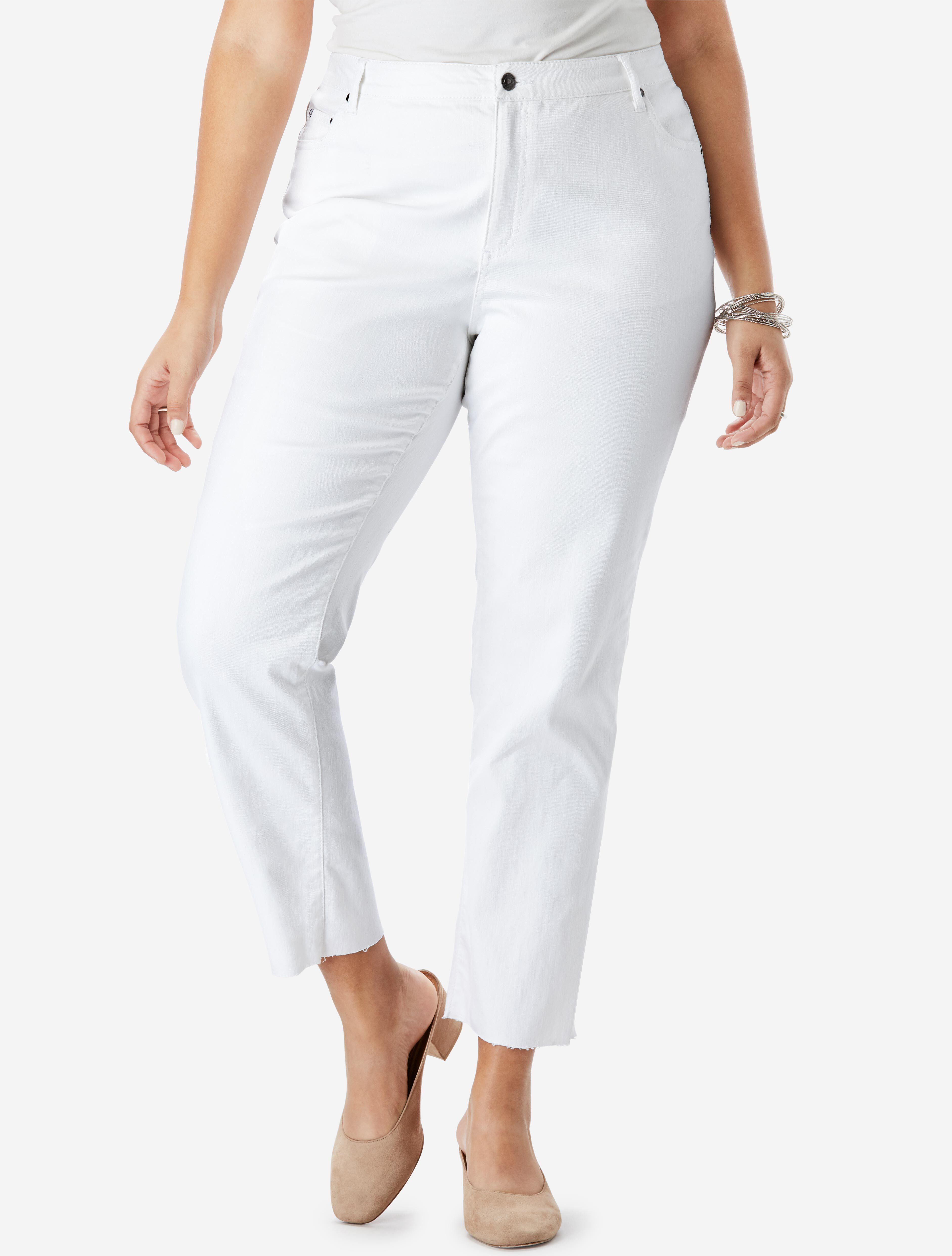 Crop Straight-Leg Jean by Denim 24/7&reg;, NO COLOR, hi-res image number 0