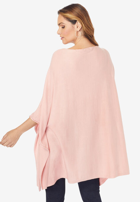Fine Gauge Poncho Sweater, , on-hover image number null