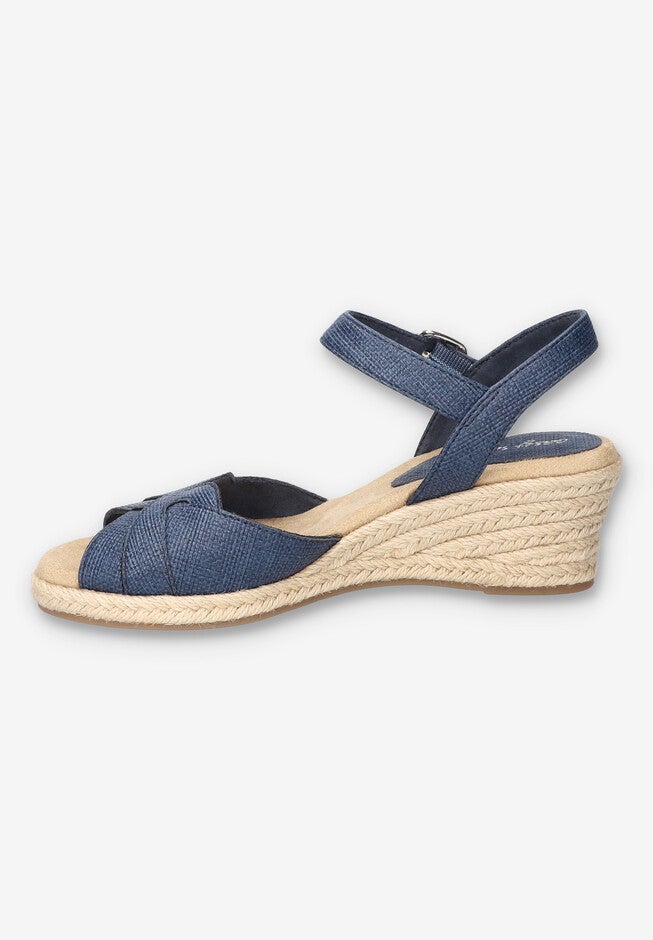 Miramar Espadrille Wedge Sandal, NAVY, alternate image number null