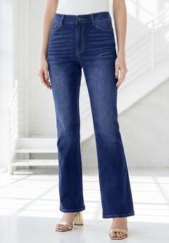 Plus Size 360º Stretch 5-Pocket Bootcut Pull-On Jean
