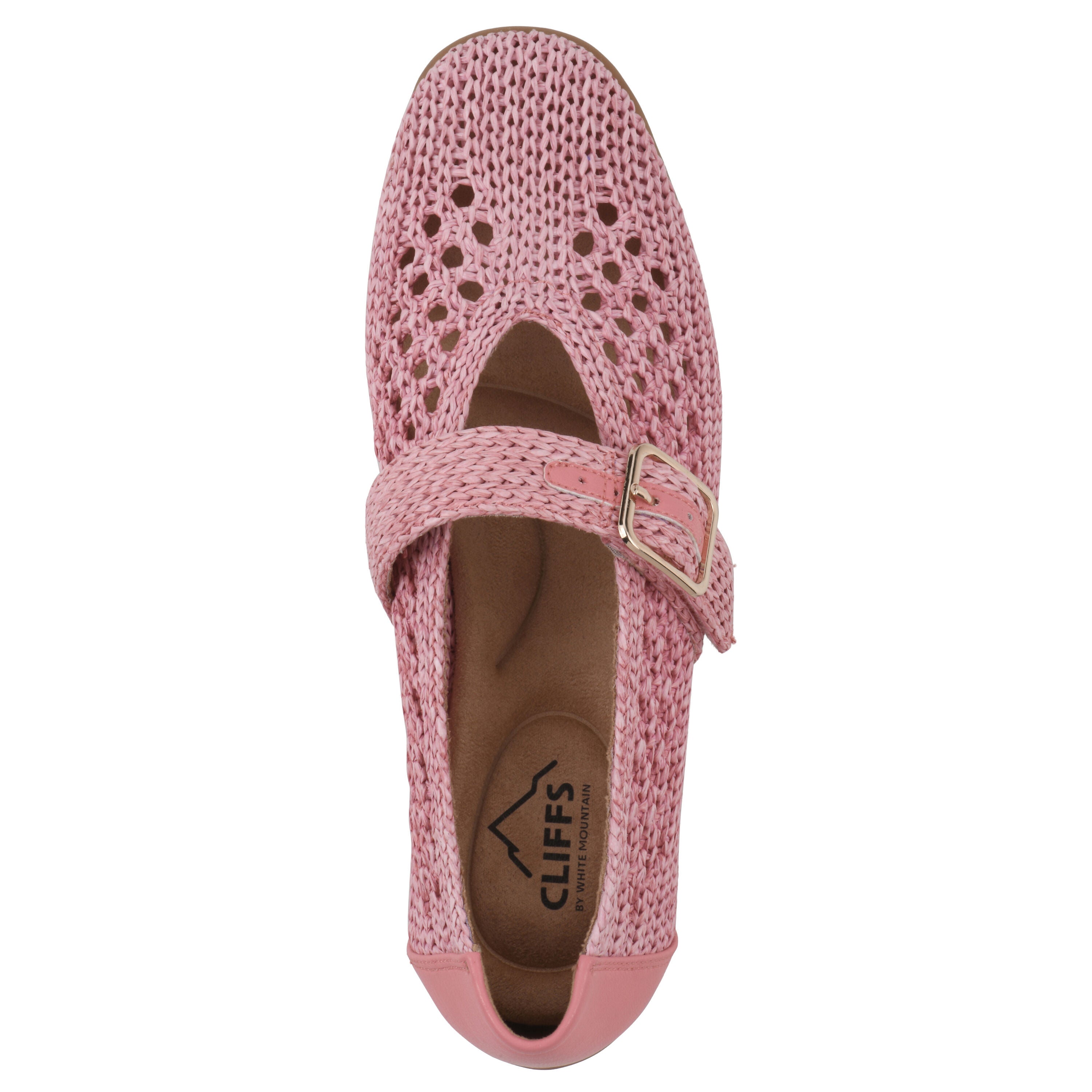 Cordette Mary Jane Flat, PEACH FABRIC, alternate image number 4