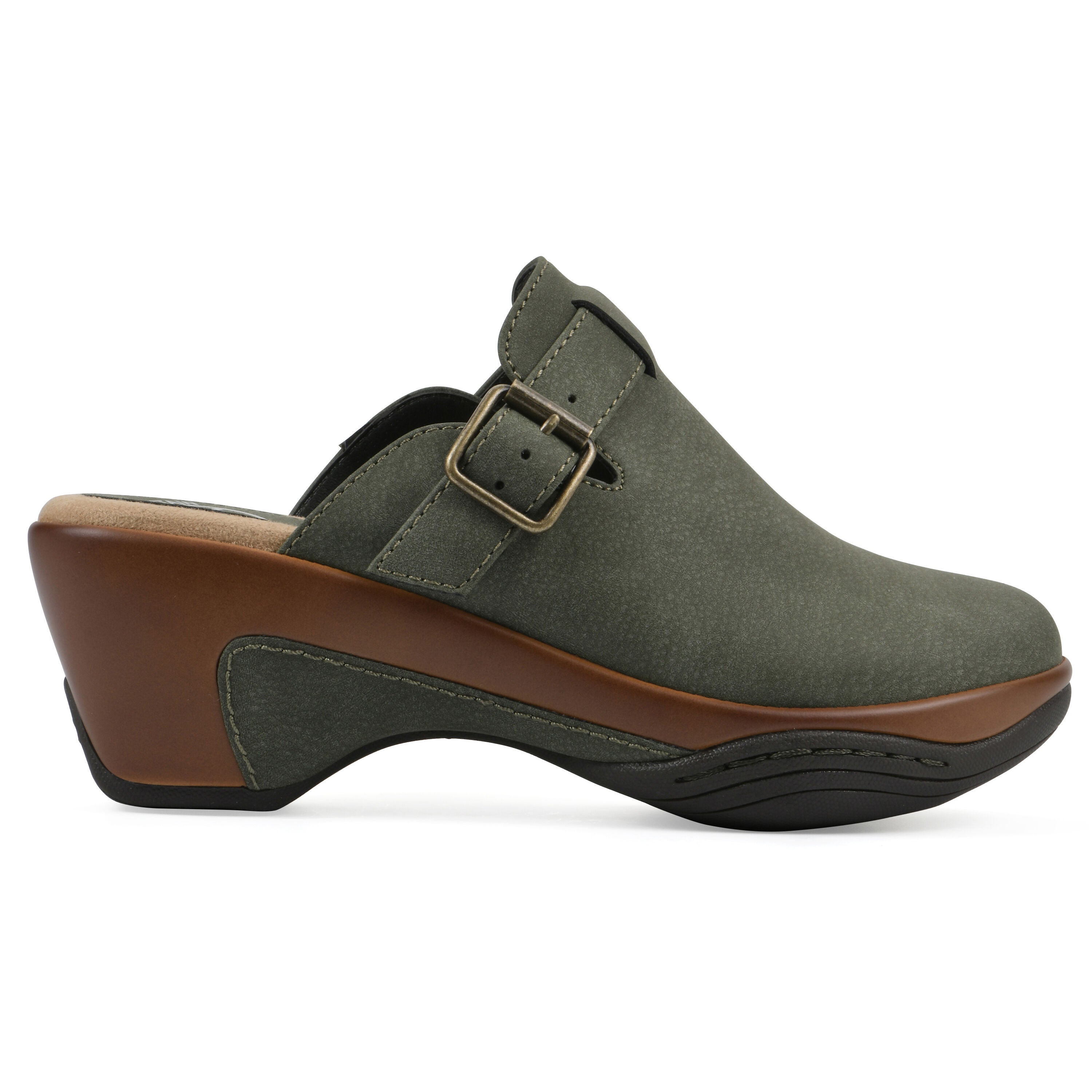 Viewed Slip-On Clog, OLIVE SMOOTH, alternate image number 2