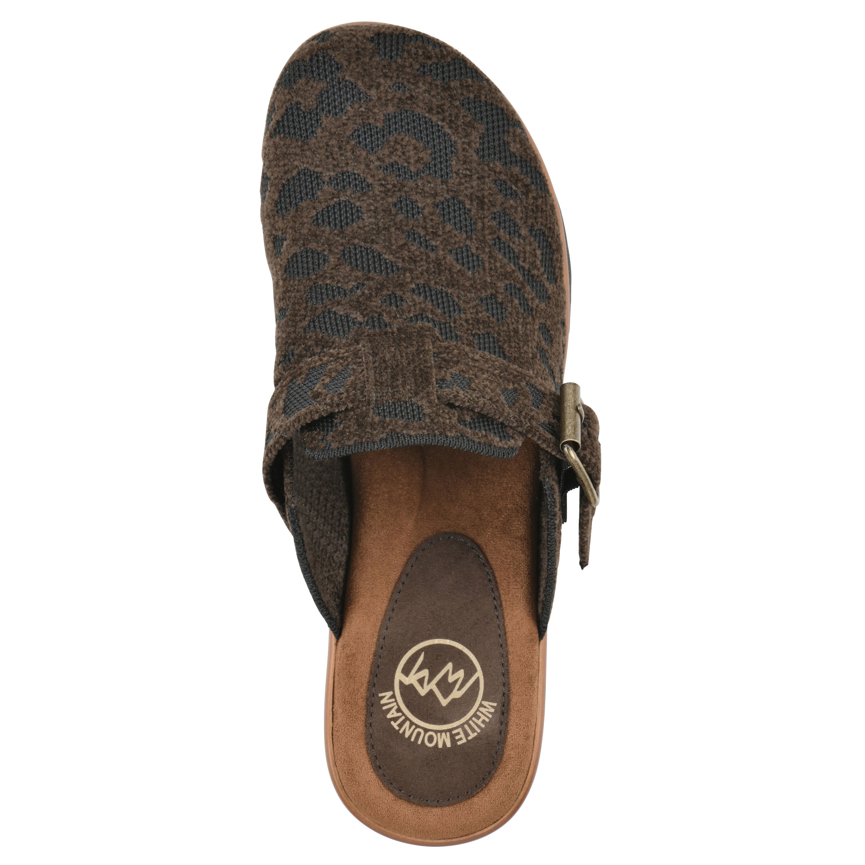 Vias Slip-on Clog, BROWN MULTI FABRIC, alternate image number 4