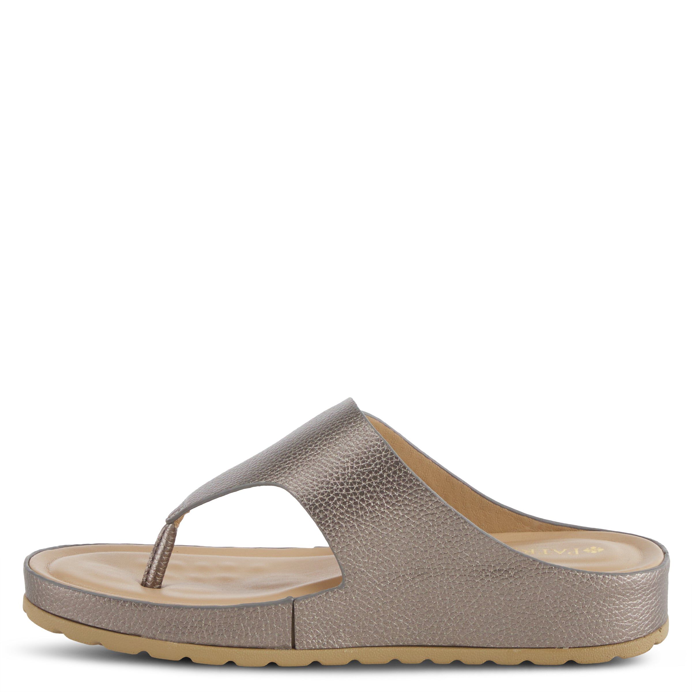Rozeta Thong Sandal, PEWTER, alternate image number 2