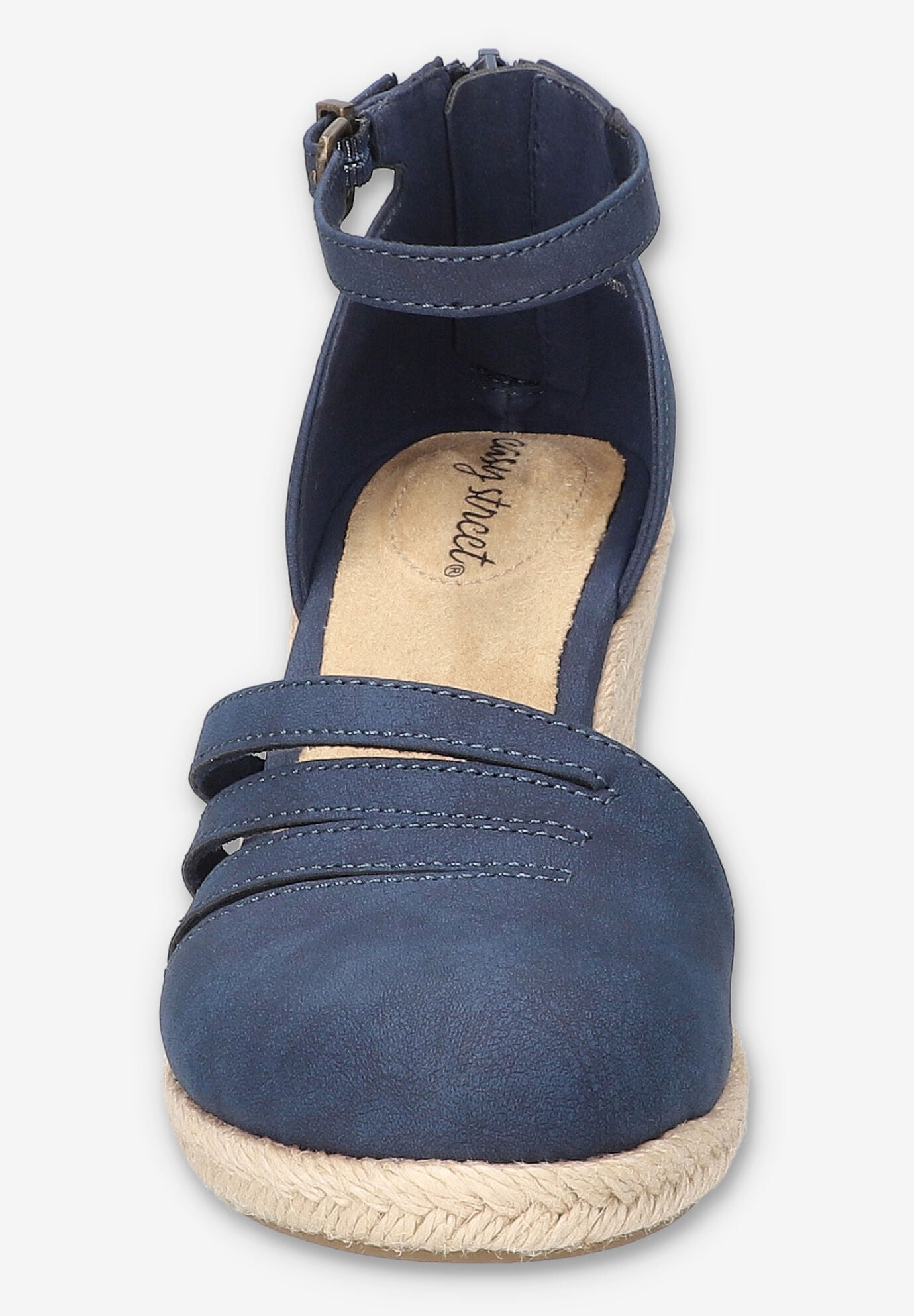 Daytona Espadrille Wedge, NAVY, on-hover image number 1