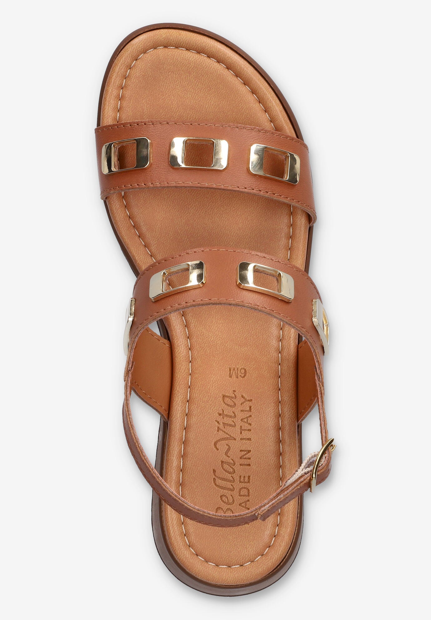 Vic-Italy Wedge Sandal, WHISKEY LEATHER, alternate image number 6