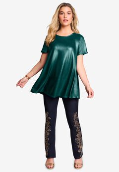 Metallic Swing Tee