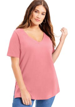 Short-Sleeve V-Neck One + Only Tunic