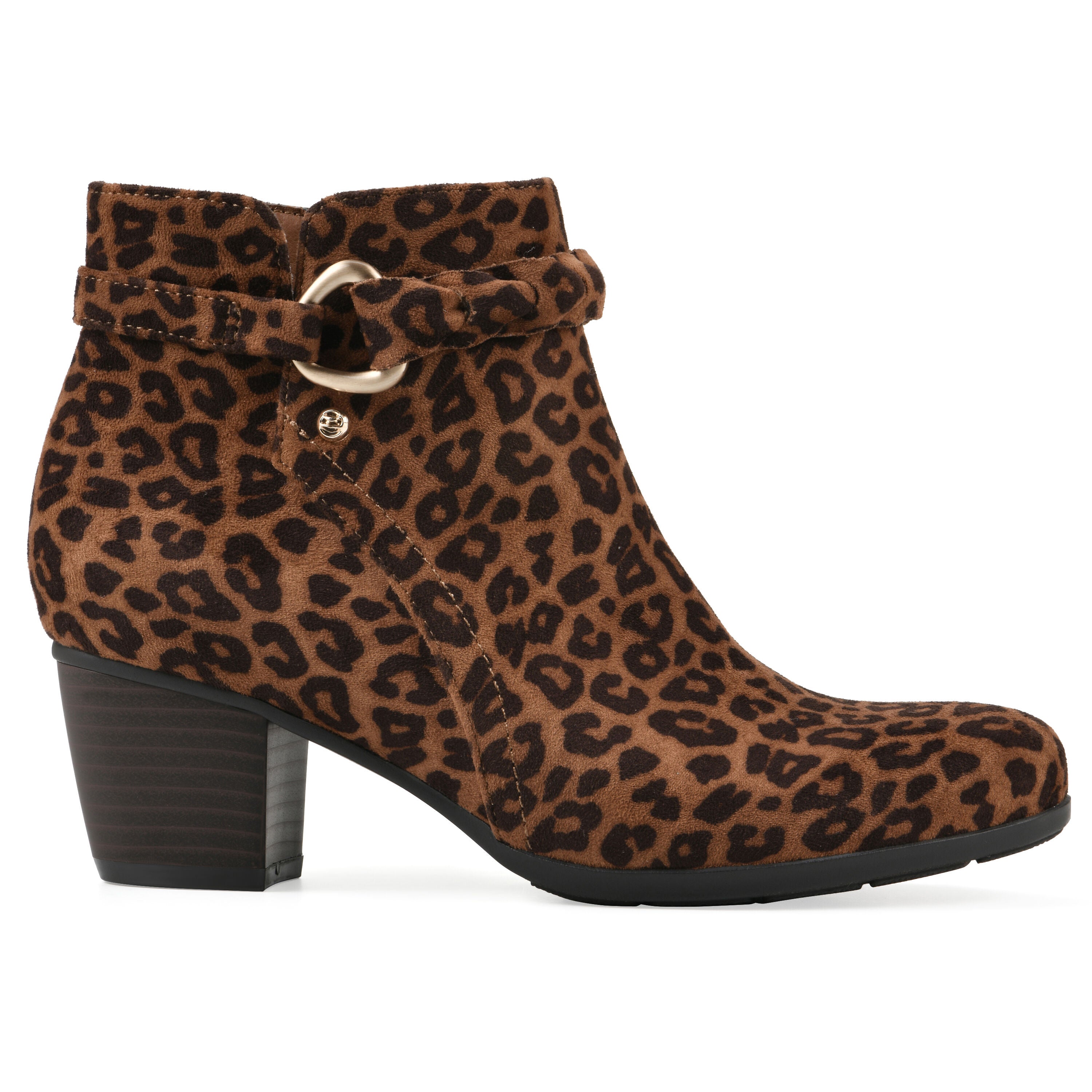 Anslie Bootie, DARK TAN LEOPARD, alternate image number 2