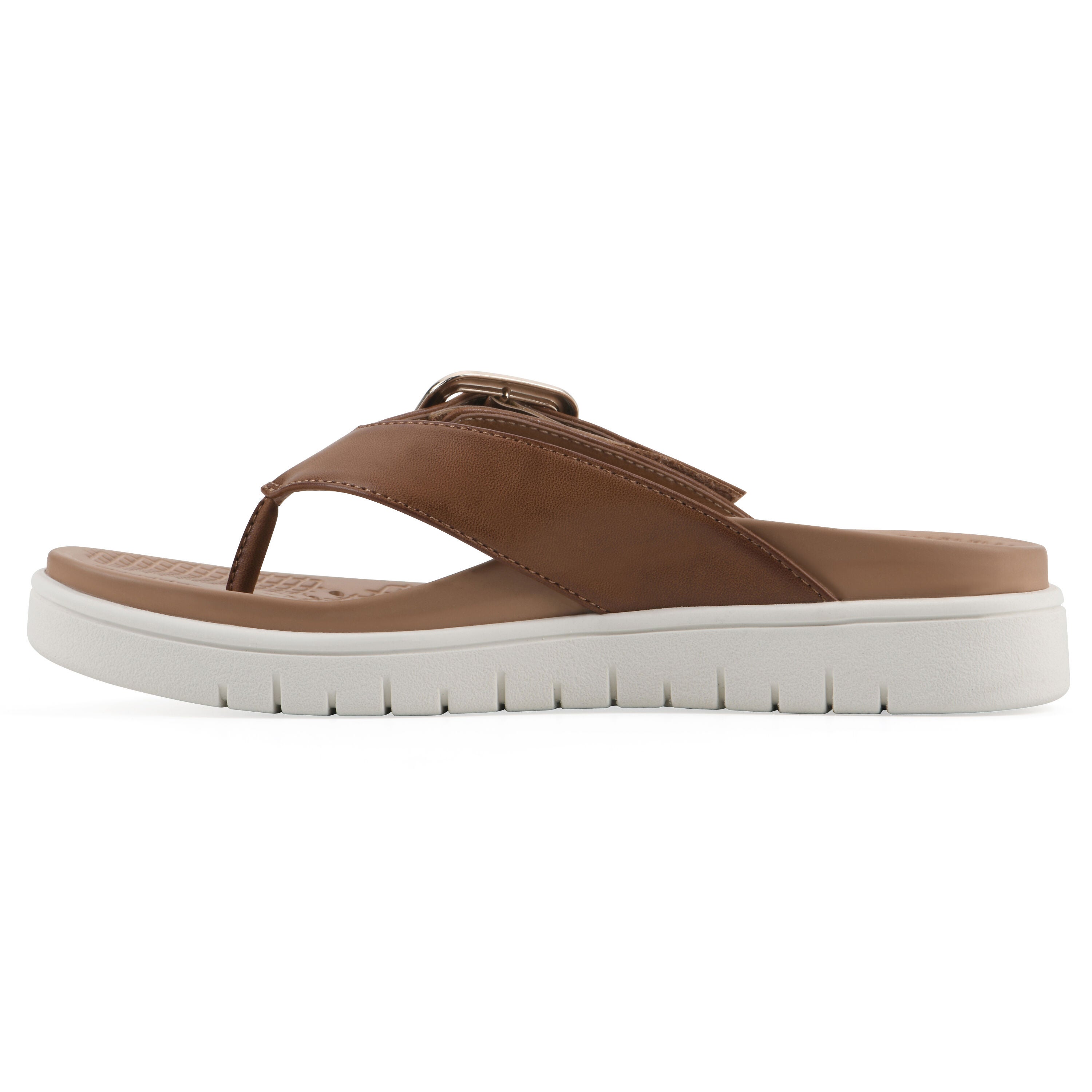 Nalla FOM Recovery Thong Sandal, DARK TAN, alternate image number 3