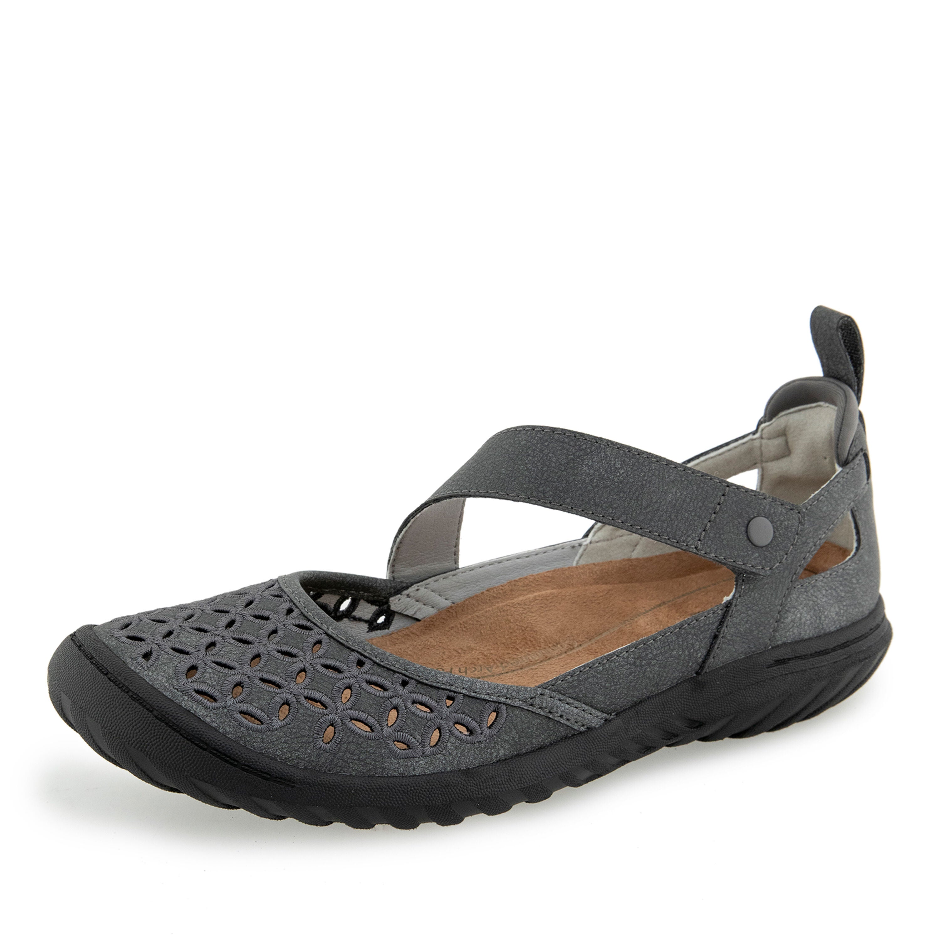 Bianca Hook and Loop Mary Jane, CHARCOAL, alternate image number 6