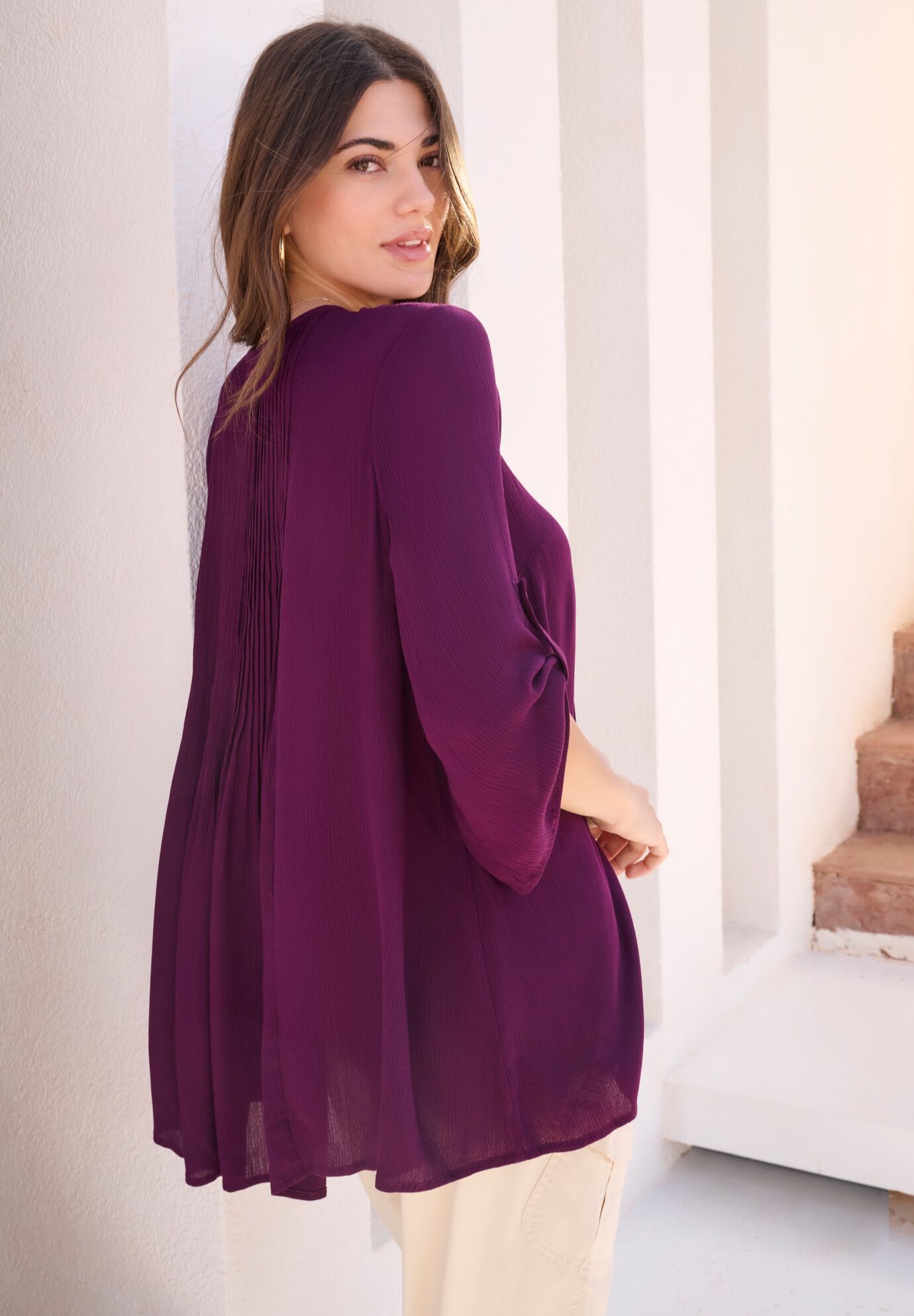 Hand Crinkled Tara Shirt, , on-hover image number 1