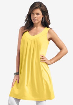 Pleated Ultimate Tunic Tank
