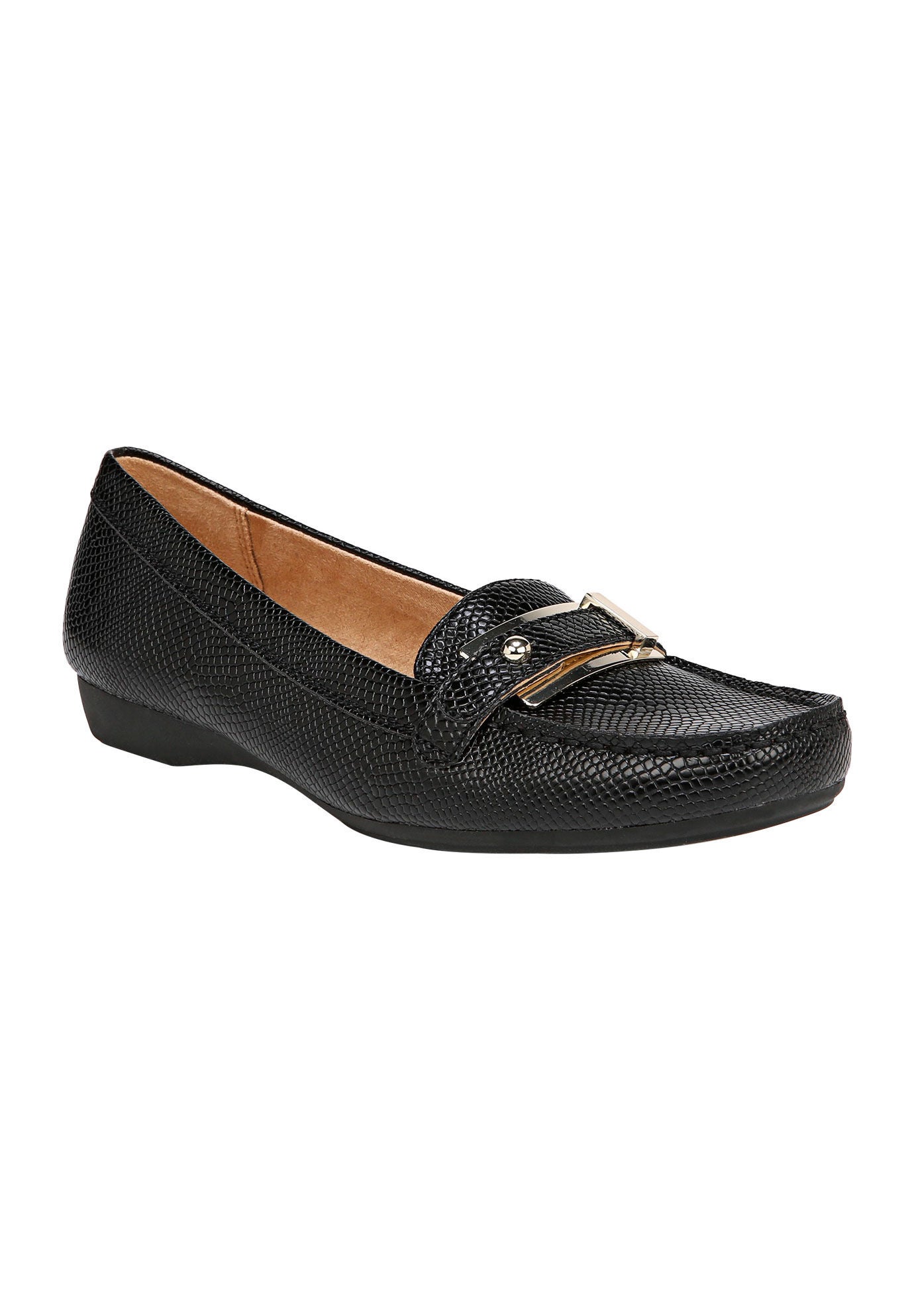 Gisella Loafer by Naturalizer&reg;, BLACK LIZARD, hi-res image number 0