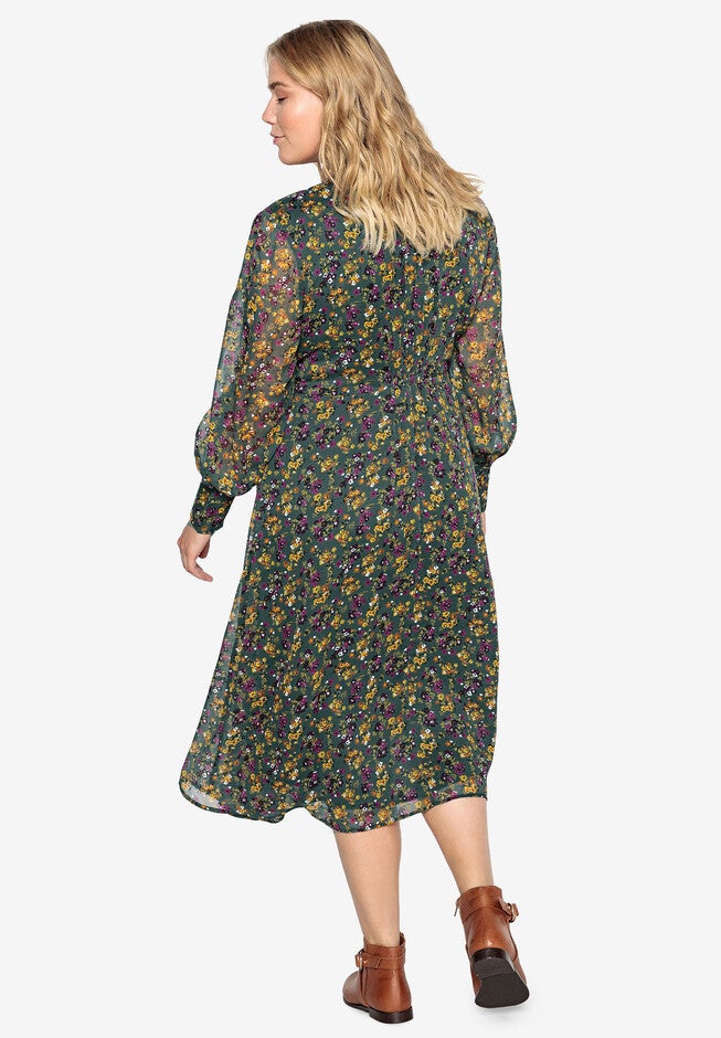 Crochet Empire Seam Dress Castaluna by La Redoute, , on-hover image number null